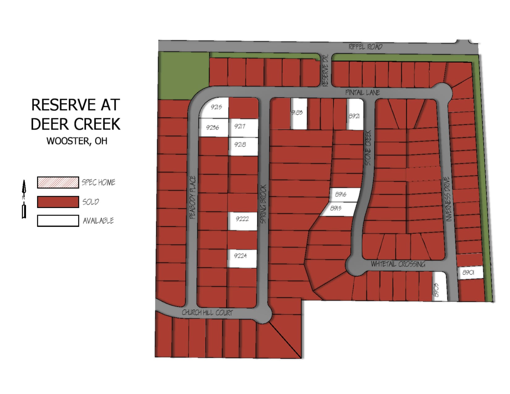 Reserve at Deer Creek plot map