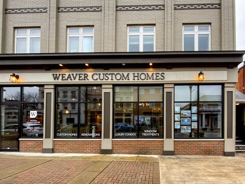 Weaver Custom Homes storefront